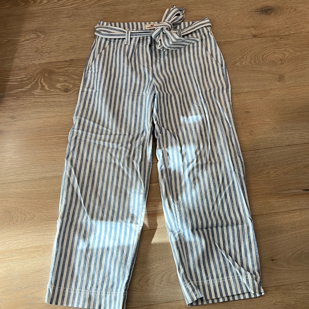 Vineyard Vines belted striped pants 2